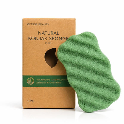 Éponge Konjac -  pour personnes souffrant de problèmes de peau ou peau sensible