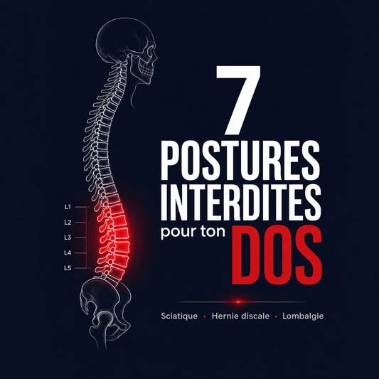 🎁 GUIDE BONUS - 7 Postures Dangereuses à éviter en cas de douleurs au Dos